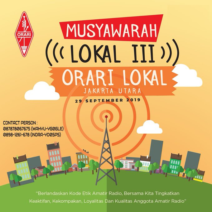 Sertifikat Peserta Musyawarah Orari Lokal Jakarta Utara
